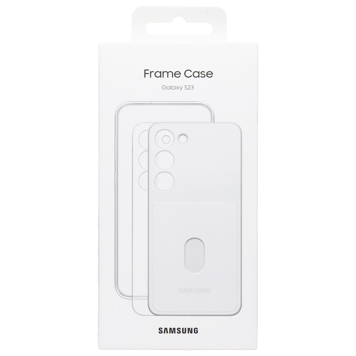 Samsung Frame Case for Galaxy S23 - White Cell Phone - Cases, Covers & Skins Samsung    - Simple Cell Bulk Wholesale Pricing - USA Seller