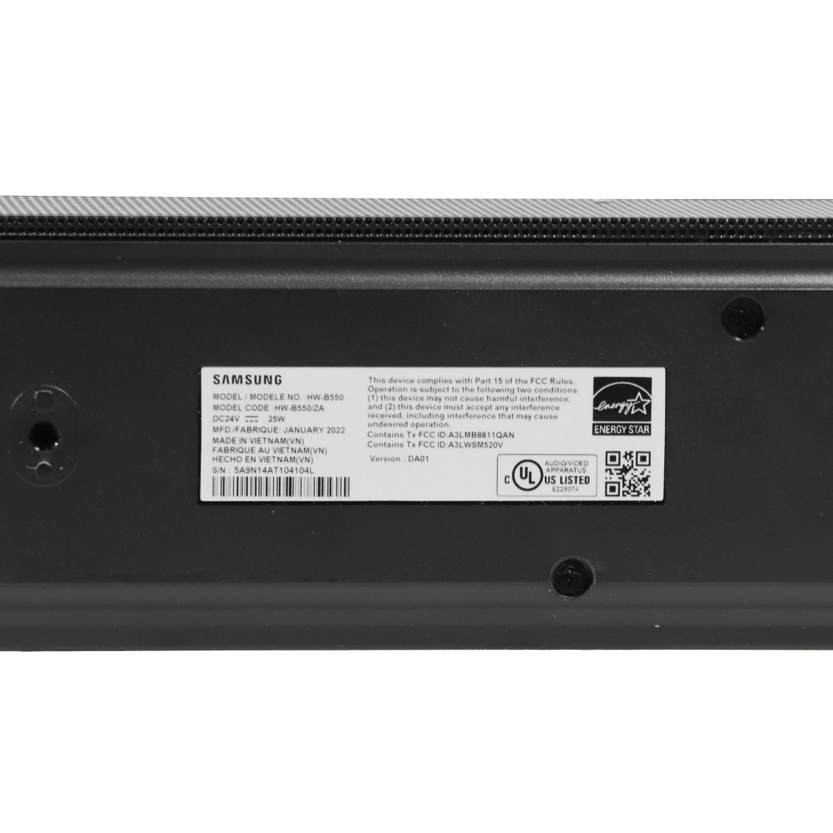 Samsung 2.1CH Dolby Audio Sound Bar with Subwoofer (HW-B550/ZA) - Black Home Multimedia - Home Speakers & Subwoofers Samsung - Simple Cell Bulk Wholesale Pricing - USA Seller