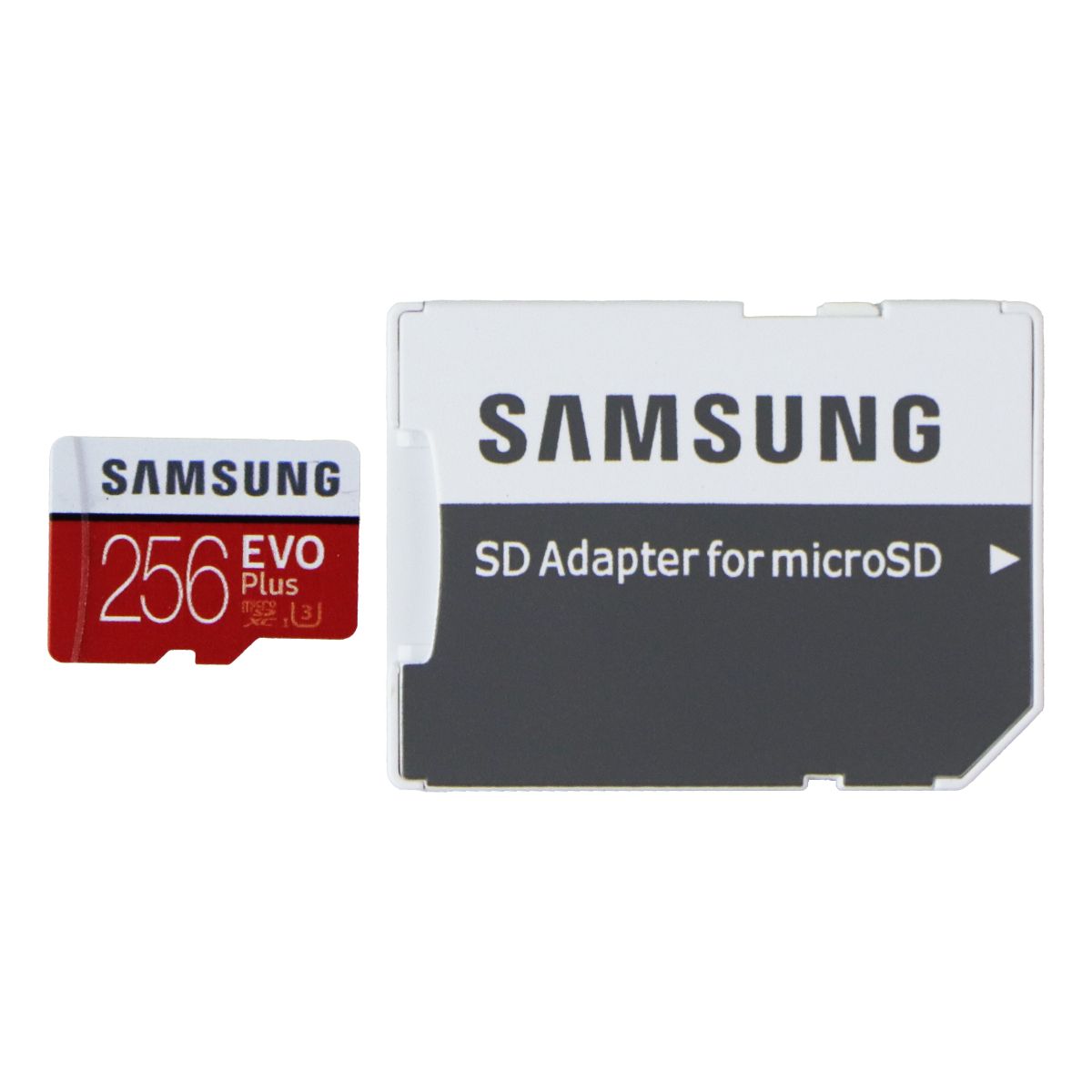 Samsung Evo Plus MicroSDXC UHS-I Memory Card with SD Adapter - 256GB Cell Phone - Memory Cards Samsung - Simple Cell Bulk Wholesale Pricing - USA Seller