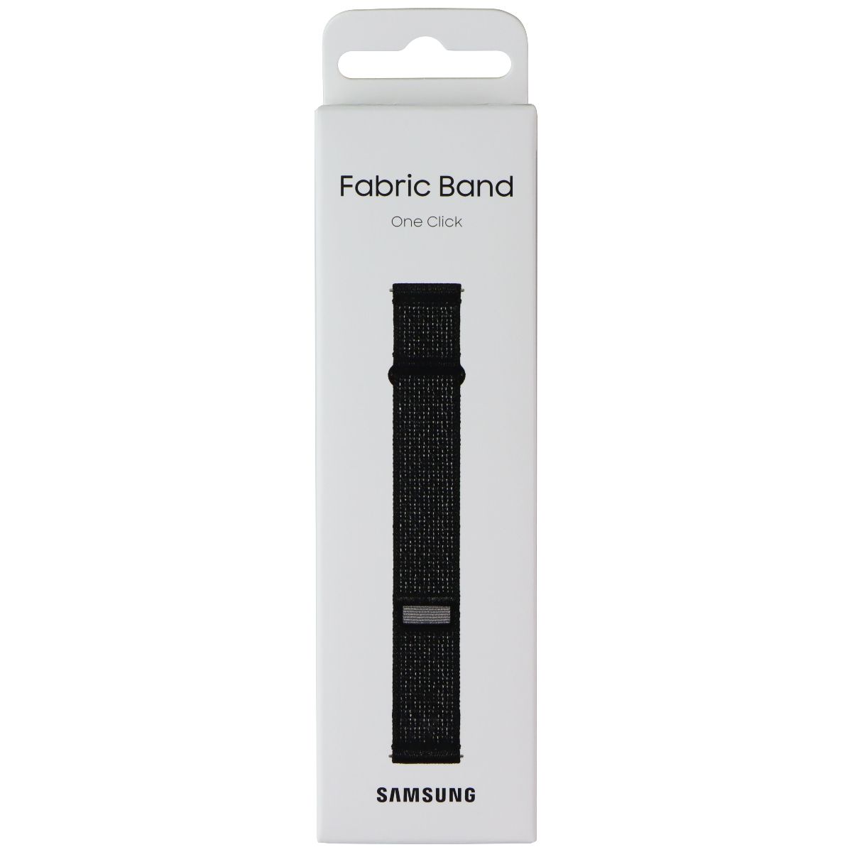 Samsung One Click Fabric Band for Galaxy Watch 6/5/4 - Black (20mm, S/M) Slim Smart Watch Accessories - Watch Bands Samsung - Simple Cell Bulk Wholesale Pricing - USA Seller