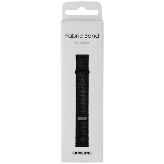 Samsung One Click Fabric Band for Galaxy Watch 6/5/4 - Black (20mm, S/M) Slim Smart Watch Accessories - Watch Bands Samsung - Simple Cell Bulk Wholesale Pricing - USA Seller