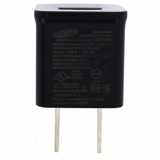 Samsung OEM Travel Adapter Single 1.0A USB Wall Charger - Black (ETA0U80JBE) Cell Phone - Chargers & Cradles Samsung - Simple Cell Bulk Wholesale Pricing - USA Seller
