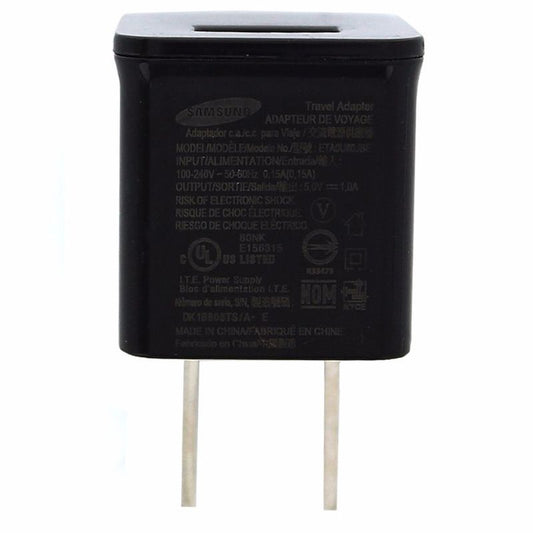 Samsung OEM Travel Adapter Single 1.0A USB Wall Charger - Black (ETA0U80JBE) Cell Phone - Chargers & Cradles Samsung    - Simple Cell Bulk Wholesale Pricing - USA Seller