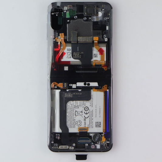 Repair Part SVC LCD Assembly (E/ZK/PF) Frame for Galaxy Z Flip4 (F721) Graphite Cell Phone - Replacement Parts & Tools Samsung - Simple Cell Bulk Wholesale Pricing - USA Seller