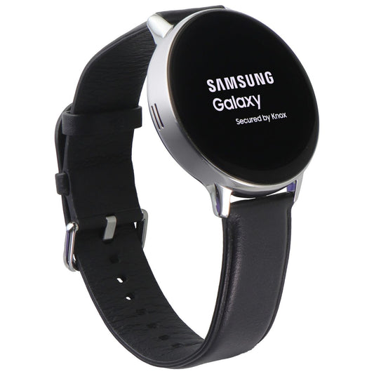 Samsung Galaxy Watch Active2 (44mm) SM-R820 Wi-Fi + GPS - Silver/Black Leather Smart Watches Samsung - Simple Cell Bulk Wholesale Pricing - USA Seller