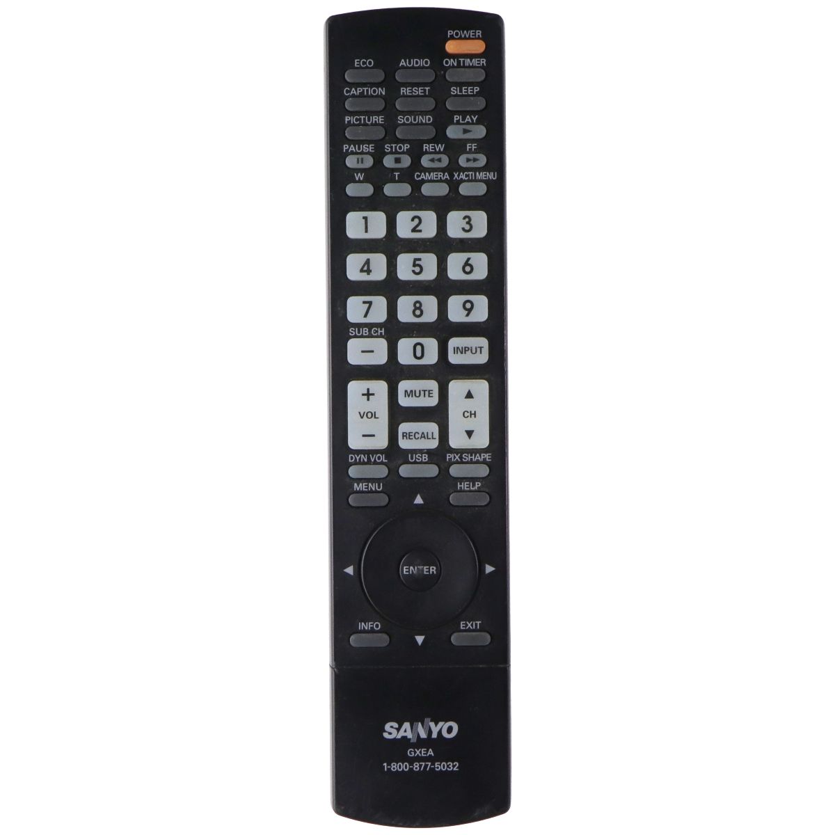 Sanyo Remote Control (GXEA) for Select Sanyo TVs TV, Video & Audio Accessories - Remote Controls Sanyo - Simple Cell Bulk Wholesale Pricing - USA Seller
