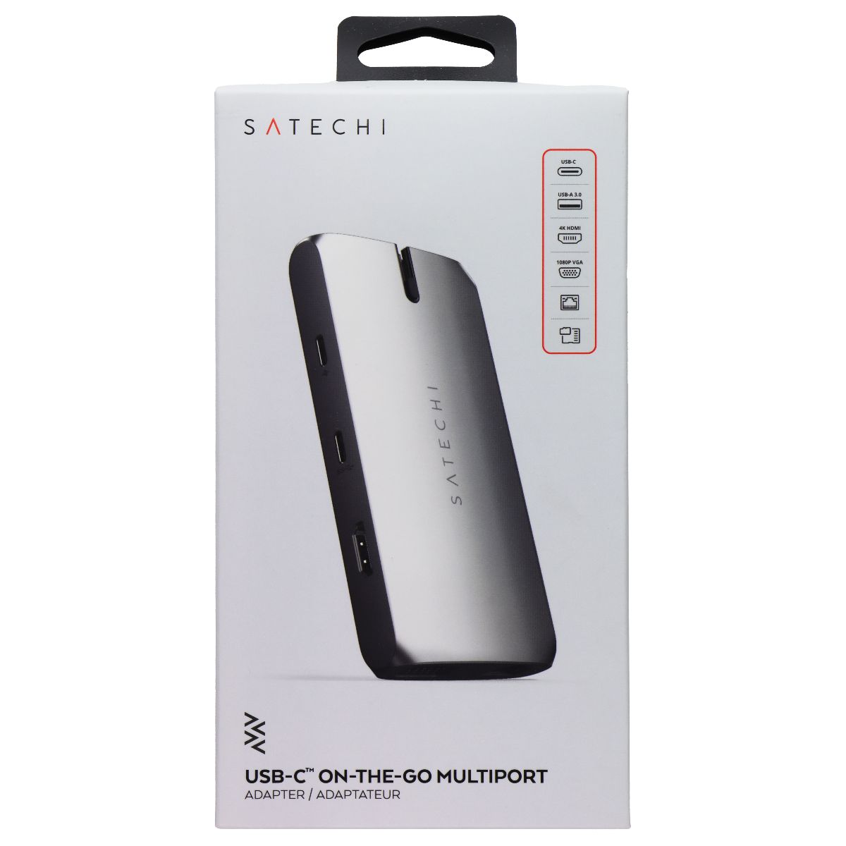 Satechi USB-C On-The-Go Multiport Adapter - Space Gray Computer/Network - USB Cables, Hubs & Adapters SATECHI - Simple Cell Bulk Wholesale Pricing - USA Seller