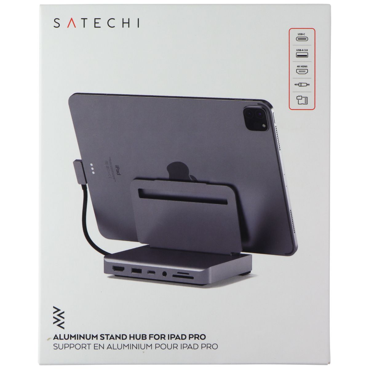 Satechi Aluminum Stand & Hub for iPad Pro 12.9 M4 / MacBook 16 2024 & More Computer Accessories - Stands, Holders & Car Mounts SATECHI - Simple Cell Bulk Wholesale Pricing - USA Seller
