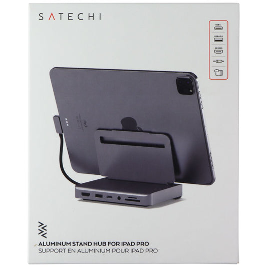 Satechi Aluminum Stand & Hub for iPad Pro 12.9 M4 / MacBook 16 2024 & More Computer Accessories - Stands, Holders & Car Mounts SATECHI - Simple Cell Bulk Wholesale Pricing - USA Seller