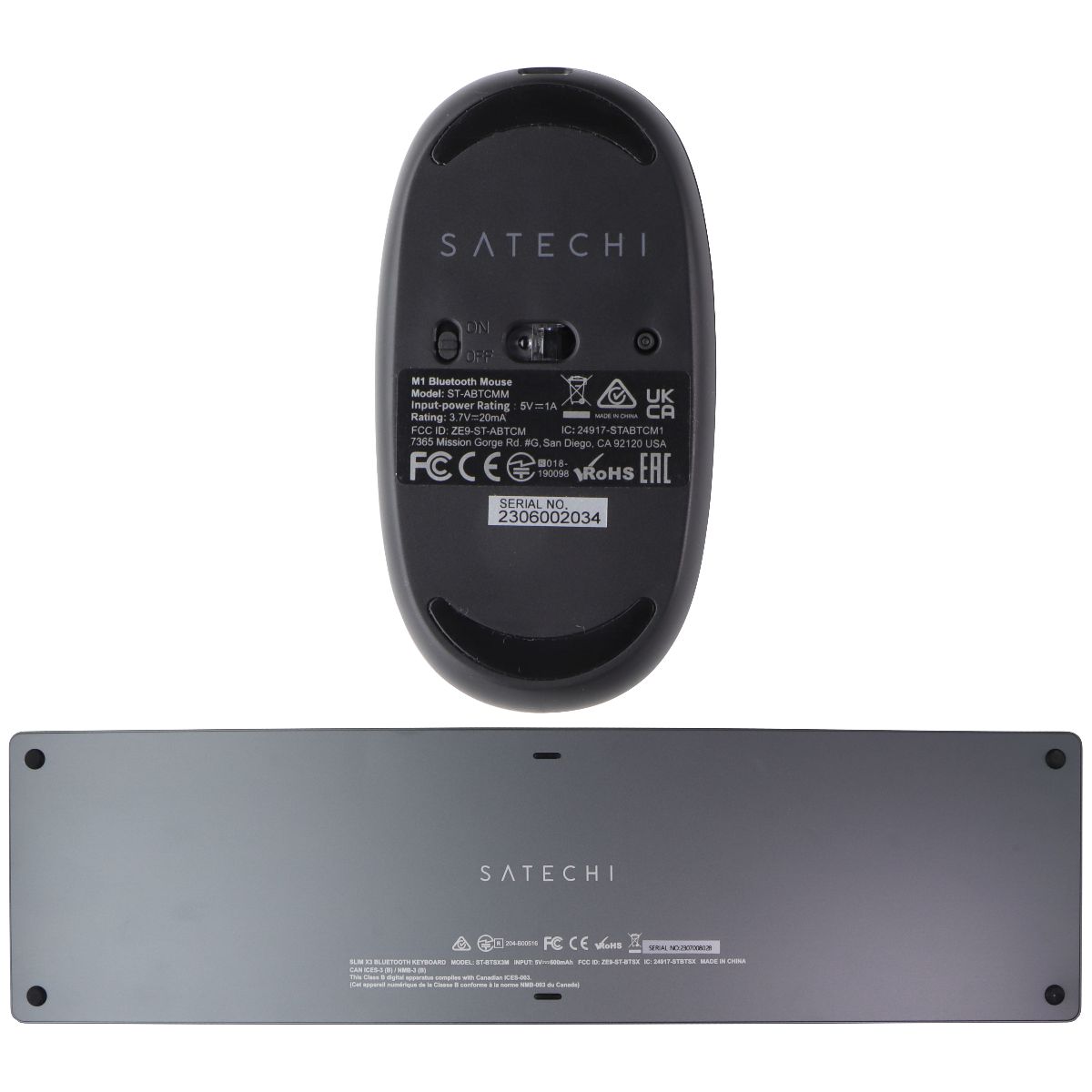 SATECHI MX3 Bluetooth Backlit Keyboard and M1 Bluetooth Wireless Mouse Combo Keyboards/Mice - Keyboard & Mouse Bundles SATECHI - Simple Cell Bulk Wholesale Pricing - USA Seller