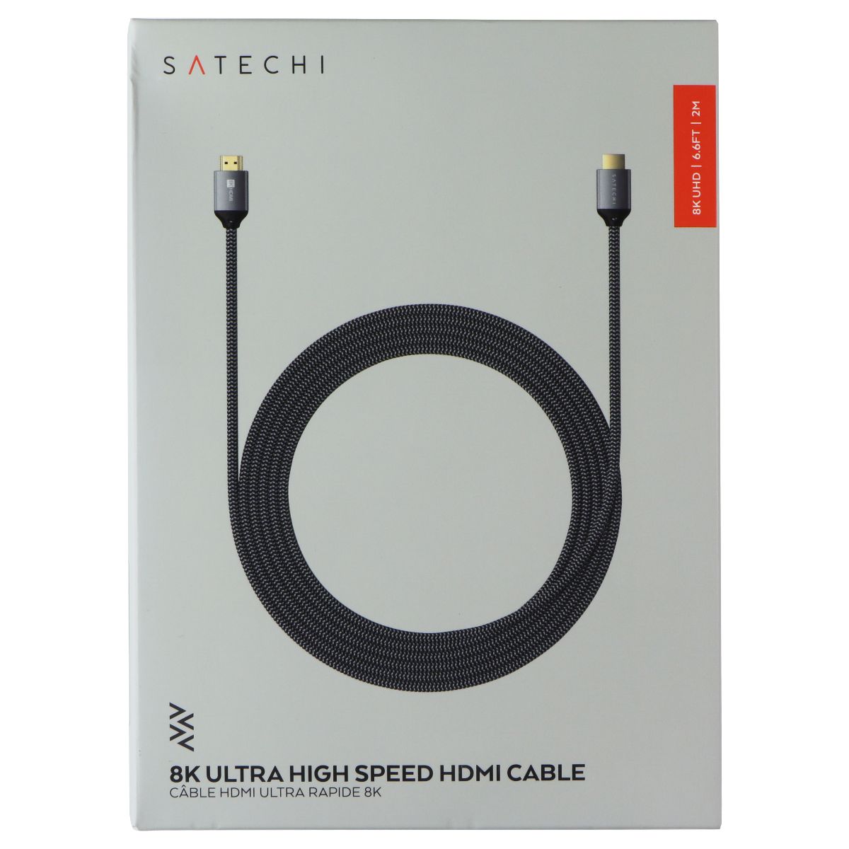 SATECHI (6.6 Foot) 8K Ultra High Speed HDMI to HDMI Braided Cable - Black TV, Video & Audio Accessories - Video Cables & Interconnects SATECHI - Simple Cell Bulk Wholesale Pricing - USA Seller