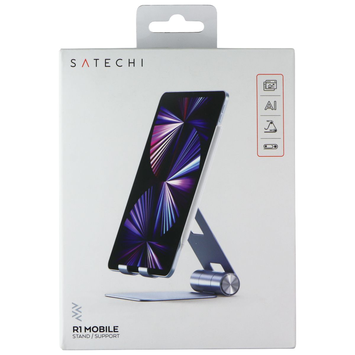 Satechi R1 Mobile Aluminum Hinge Holder Foldable Stand - Blue iPad/Tablet Accessories - Mounts, Stands & Holders SATECHI - Simple Cell Bulk Wholesale Pricing - USA Seller