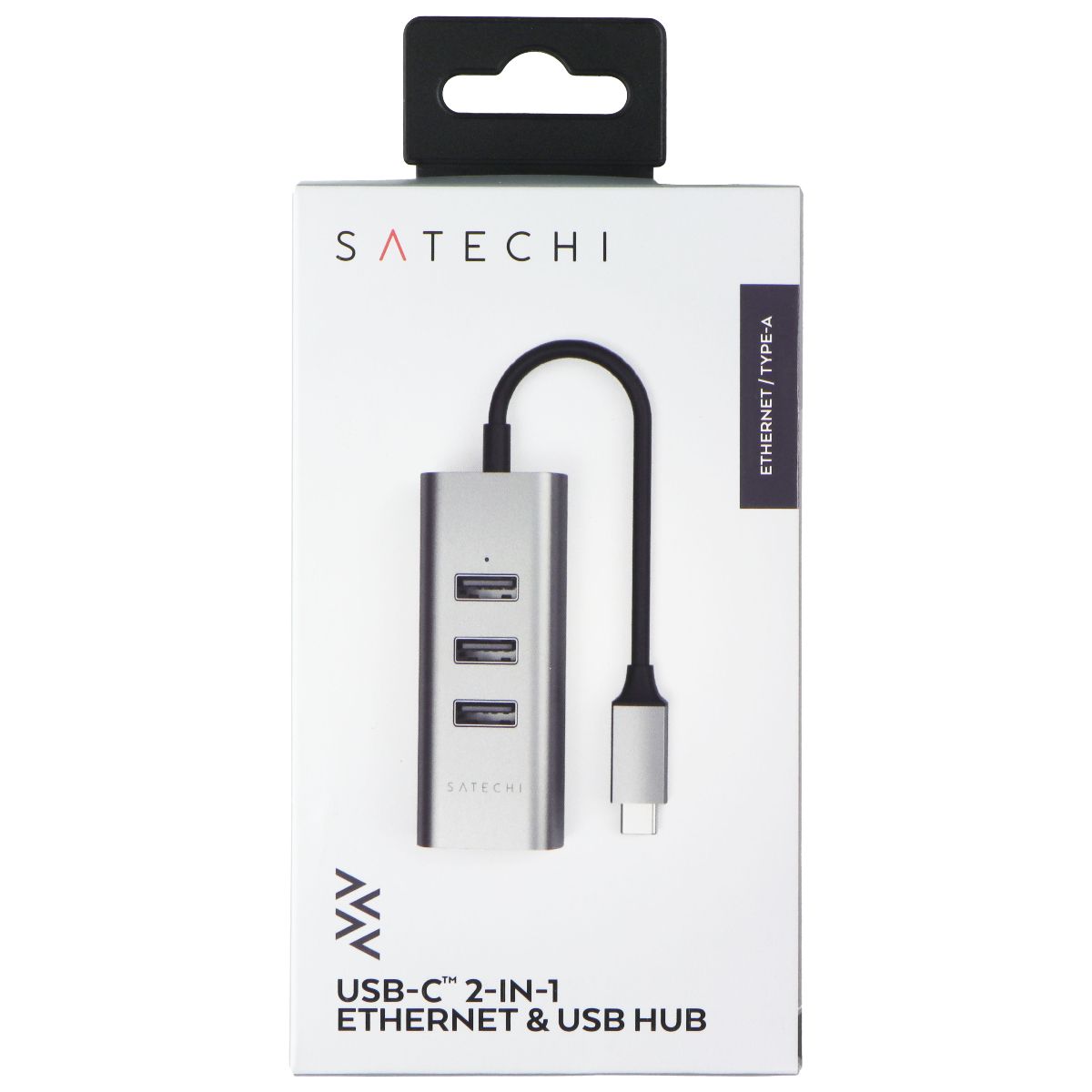 SATECHI USB-C 2-in-1 Ethernet & 3 Port USB Hub for MacBook/iPhone - Space Gray Computer/Network - USB Cables, Hubs & Adapters SATECHI - Simple Cell Bulk Wholesale Pricing - USA Seller