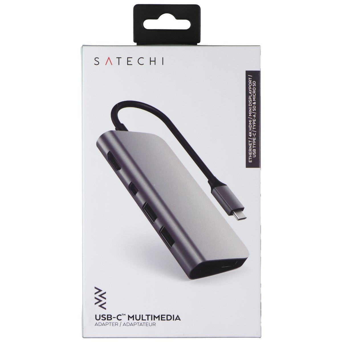 SATECHI USB-C Multimedia Adapter with Ethernet/4K HDMI/Mini DP/USB-C/Micro SD Computer/Network - USB Cables, Hubs & Adapters SATECHI - Simple Cell Bulk Wholesale Pricing - USA Seller