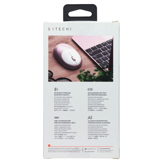 SATECHI M1 Bluetooth Wireless Mouse with Rechargeable Type C Port - Rose Gold Keyboards/Mice - Mice, Trackballs & Touchpads SATECHI - Simple Cell Bulk Wholesale Pricing - USA Seller
