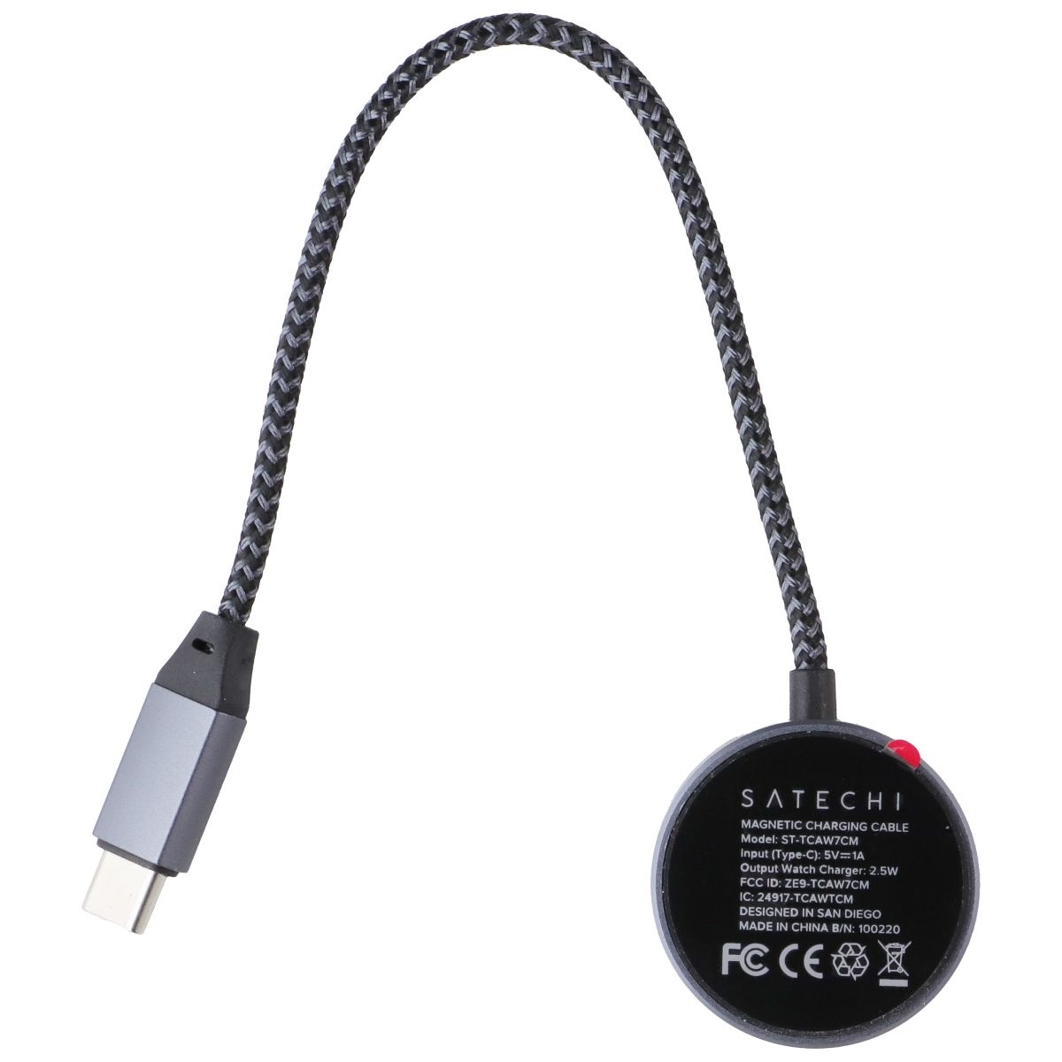 Satechi USB-C Magnetic Braided Apple Watch Charging Cable / Charger Smart Watch Accessories - Chargers & Docking Stations SATECHI - Simple Cell Bulk Wholesale Pricing - USA Seller