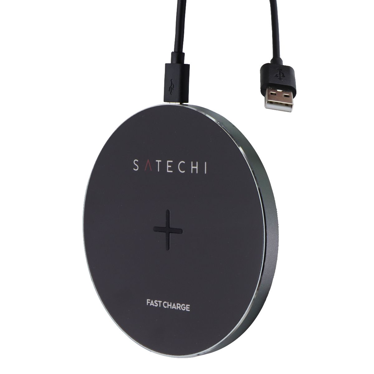 SATECHI Wireless Charger Pad with Fast Charge - Space Gray (ST-WCPM) Cell Phone - Chargers & Cradles SATECHI - Simple Cell Bulk Wholesale Pricing - USA Seller