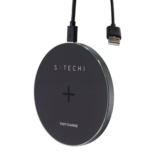SATECHI Wireless Charger Pad with Fast Charge - Space Gray (ST-WCPM) Cell Phone - Chargers & Cradles SATECHI - Simple Cell Bulk Wholesale Pricing - USA Seller