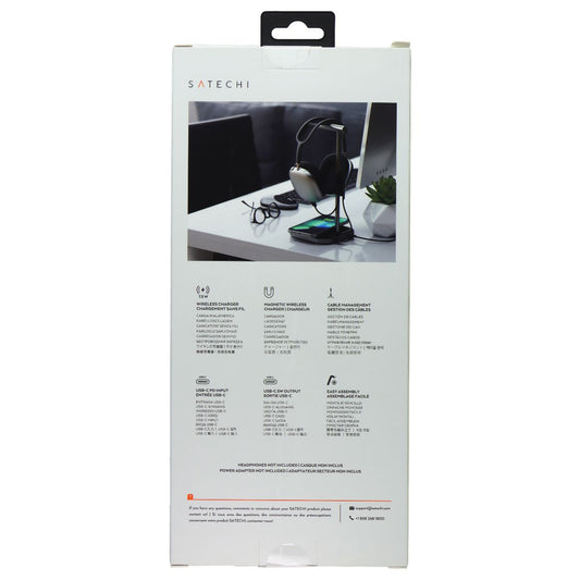 SATECHI 2-IN-1 Headphone Stand and Wireless Charger (ST-UCHSMCM) TV, Video & Audio Accessories - Other TV, Video & Audio Accs SATECHI - Simple Cell Bulk Wholesale Pricing - USA Seller