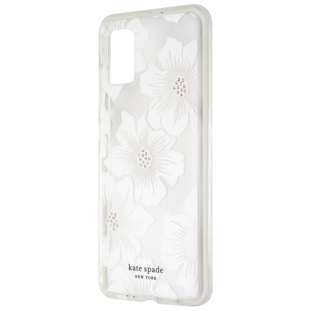Kate Spade Hardshell Case for Samsung Galaxy A51 (Non 5G) - Clear/White Flowers Cell Phone - Cases, Covers & Skins Kate Spade - Simple Cell Bulk Wholesale Pricing - USA Seller