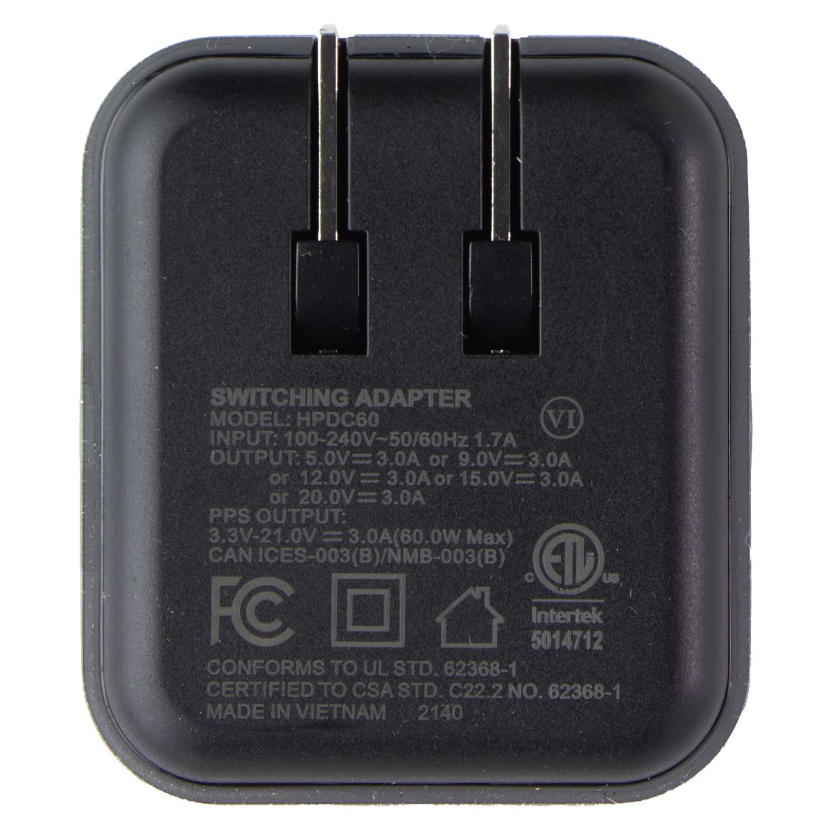 Scosche PowerVolt 60W USB Type-C Wall Quick Charger - Black (HPDC60-SP) Cell Phone - Chargers & Cradles Scosche - Simple Cell Bulk Wholesale Pricing - USA Seller