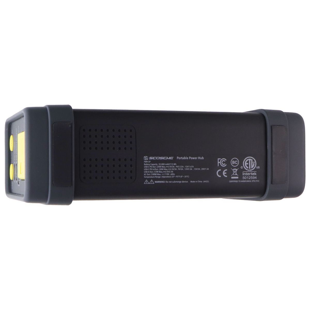 Scosche (100W) PowerUp 32K Portable Power Hub with Built-in Flashlight - Black Cell Phone - Chargers & Cradles Scosche - Simple Cell Bulk Wholesale Pricing - USA Seller