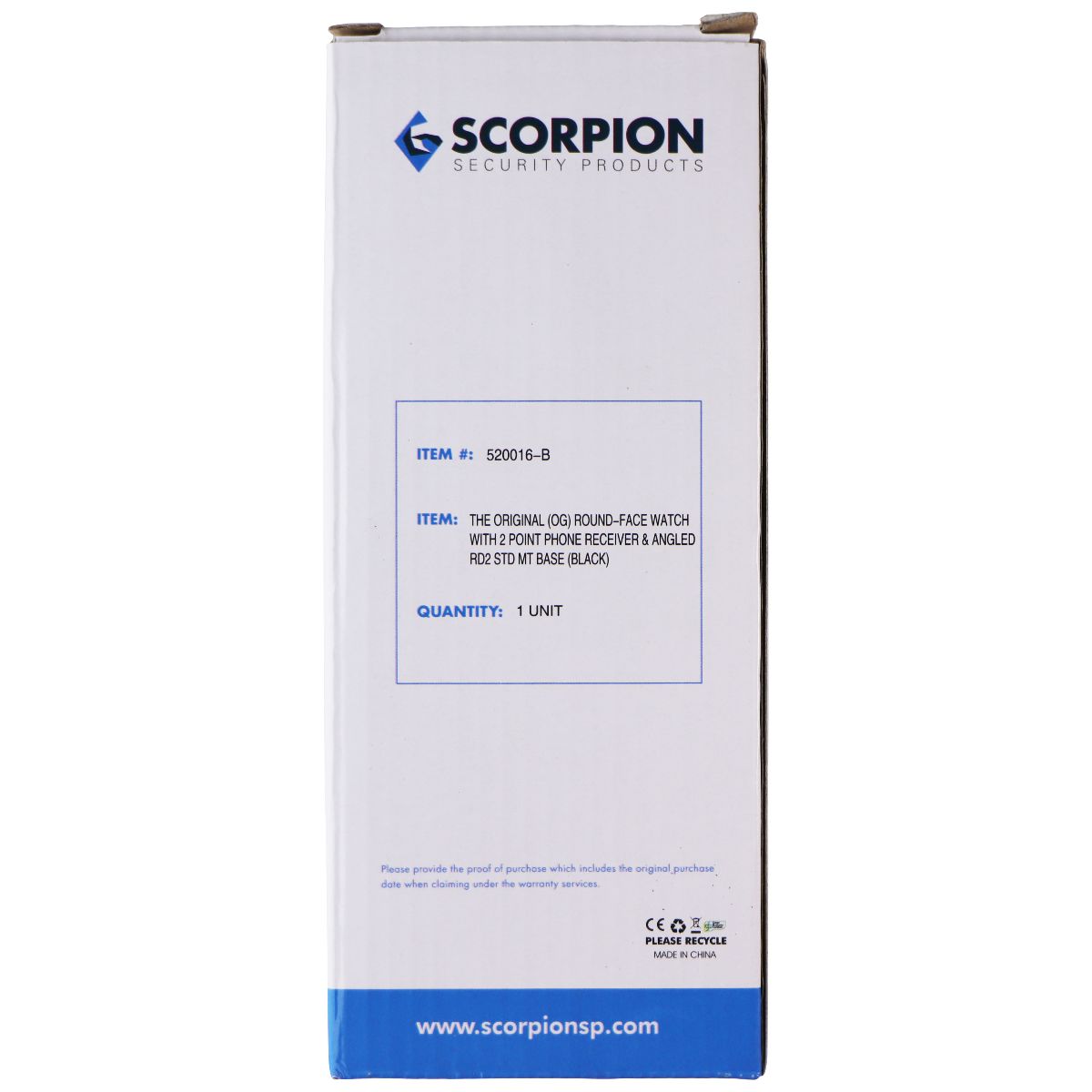 Scorpion Security Products Stealth Series Watch Mount (520016-B) - Black Computer Accessories - Stands, Holders & Car Mounts SCORPION - Simple Cell Bulk Wholesale Pricing - USA Seller