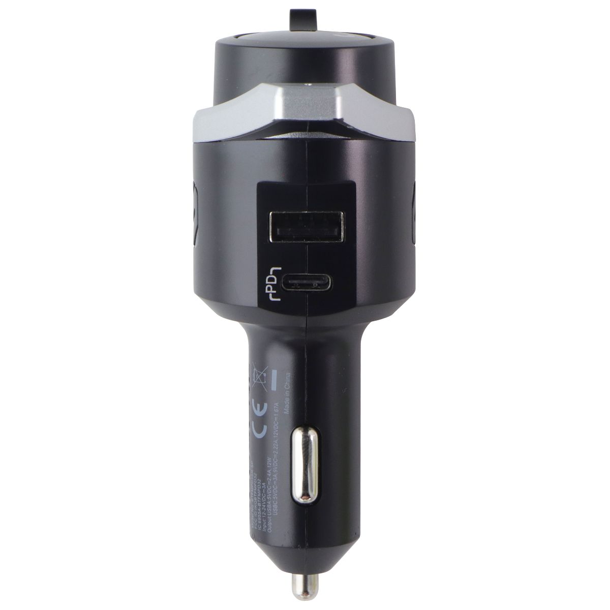 Scosche USB-C and Type-A Wireless Hands-Free Car Kit - Black (BTFMPD3SR-SP)