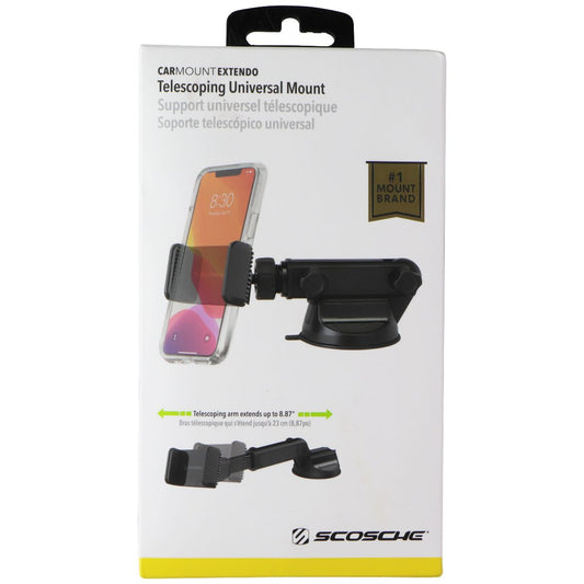 Scosche CarMount Extendo Telescope Universal Mount - Black (UH4WDEX2-SP) Computer Accessories - Stands, Holders & Car Mounts Scosche    - Simple Cell Bulk Wholesale Pricing - USA Seller