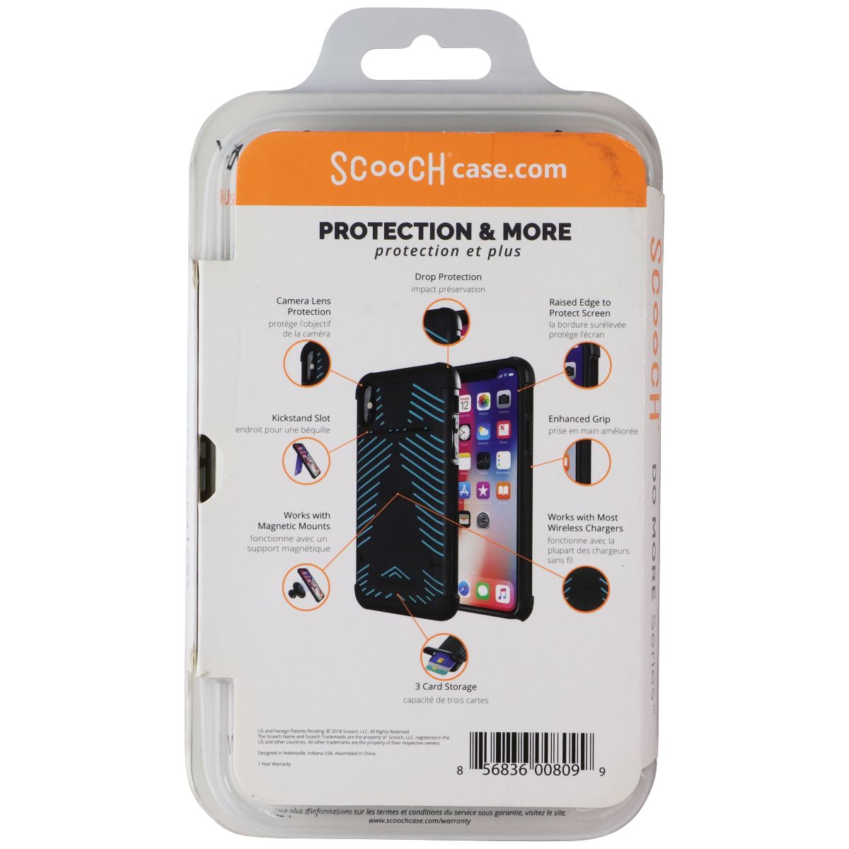 Scooch WingMate Series Wallet Case for Apple iPhone XS Max - Ultramarine