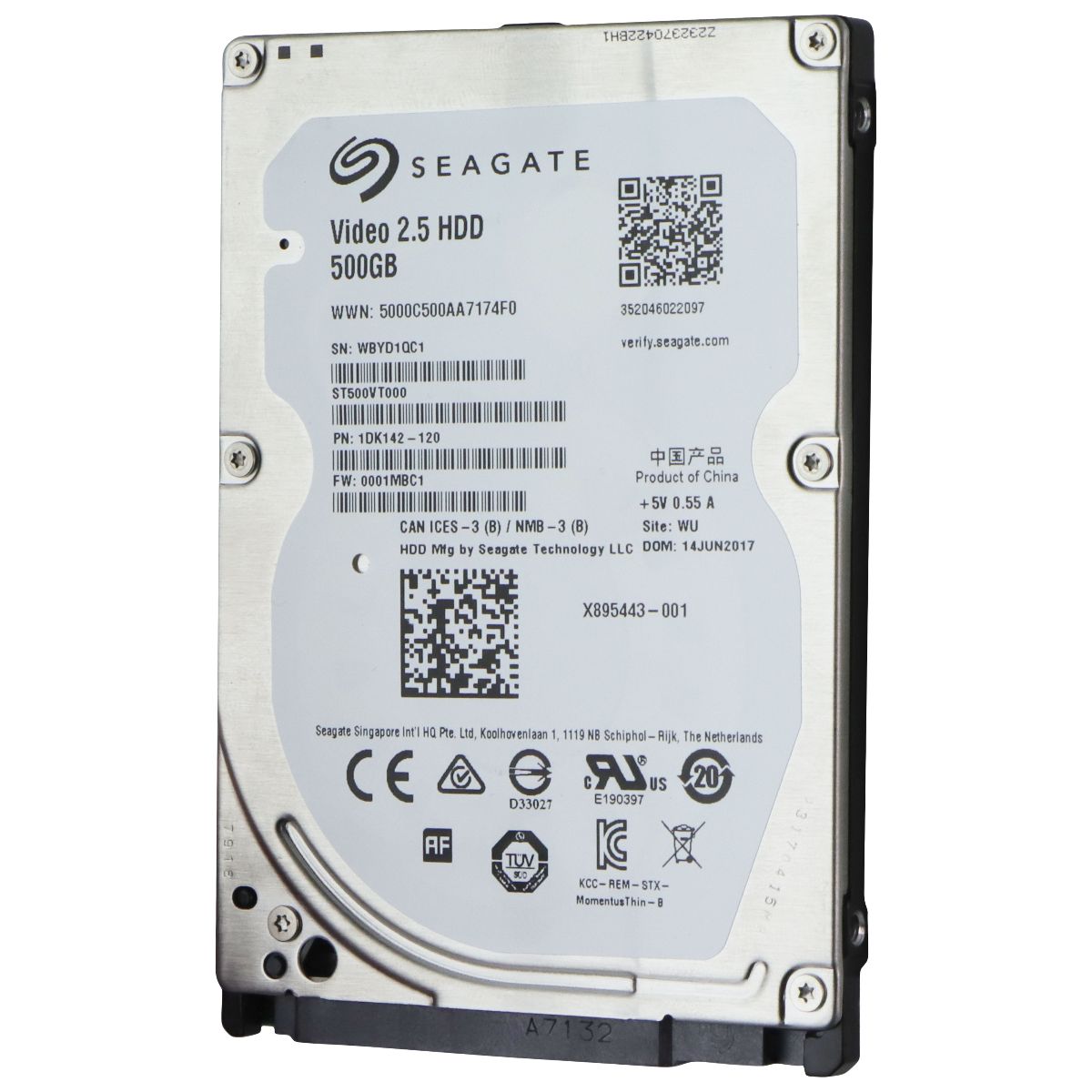 Seagate 500GB (ST500VT000) 2.5-in SATA Video HDD 5400RPM Digital Storage - Other Hard Drives Seagate - Simple Cell Bulk Wholesale Pricing - USA Seller