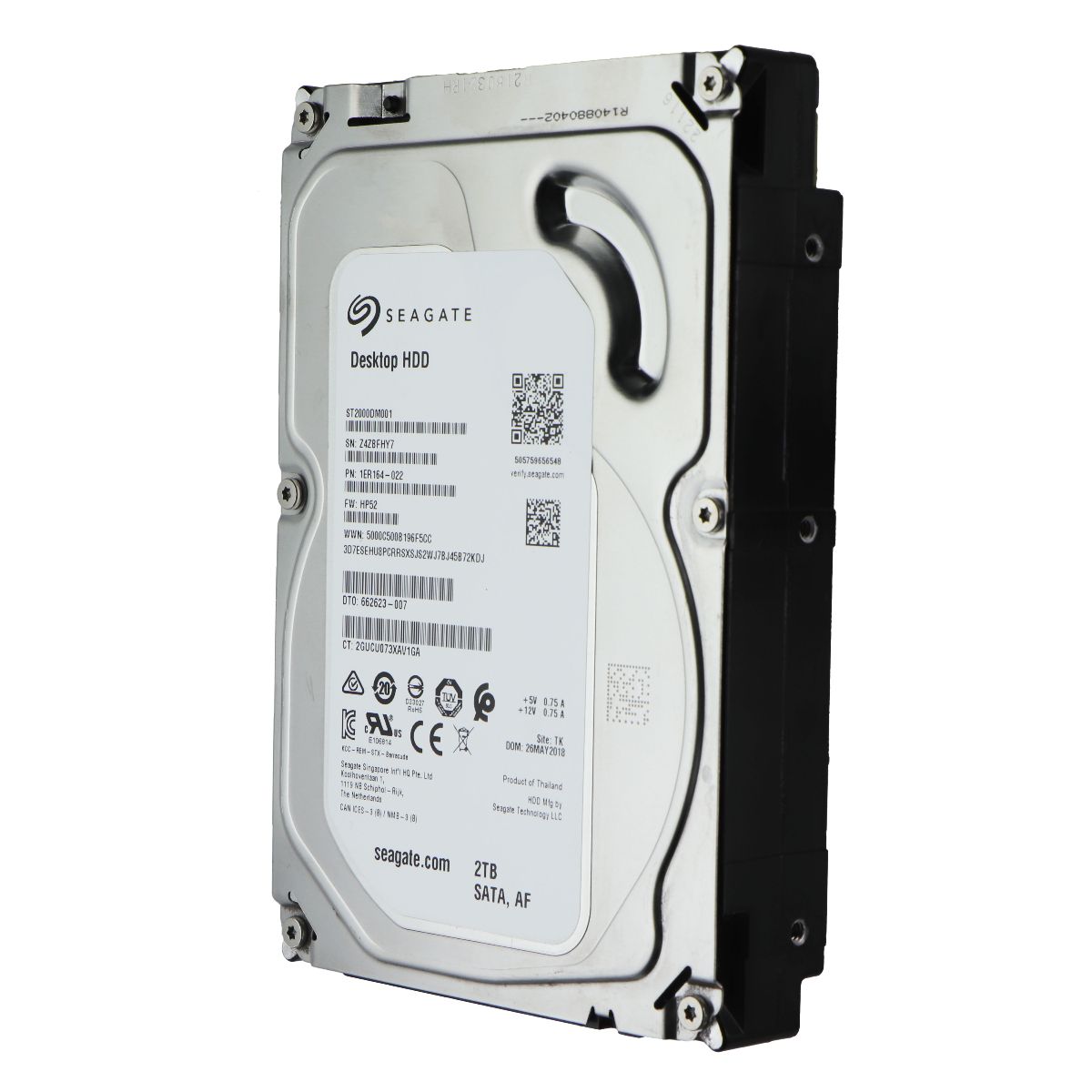 SEAGATE 2TB SATA 3.5-in Internal Hard Drive HDD - 7200RPM 64MB Cache ST2000DM001 Digital Storage - Internal Hard Disk Drives, HDD Seagate - Simple Cell Bulk Wholesale Pricing - USA Seller