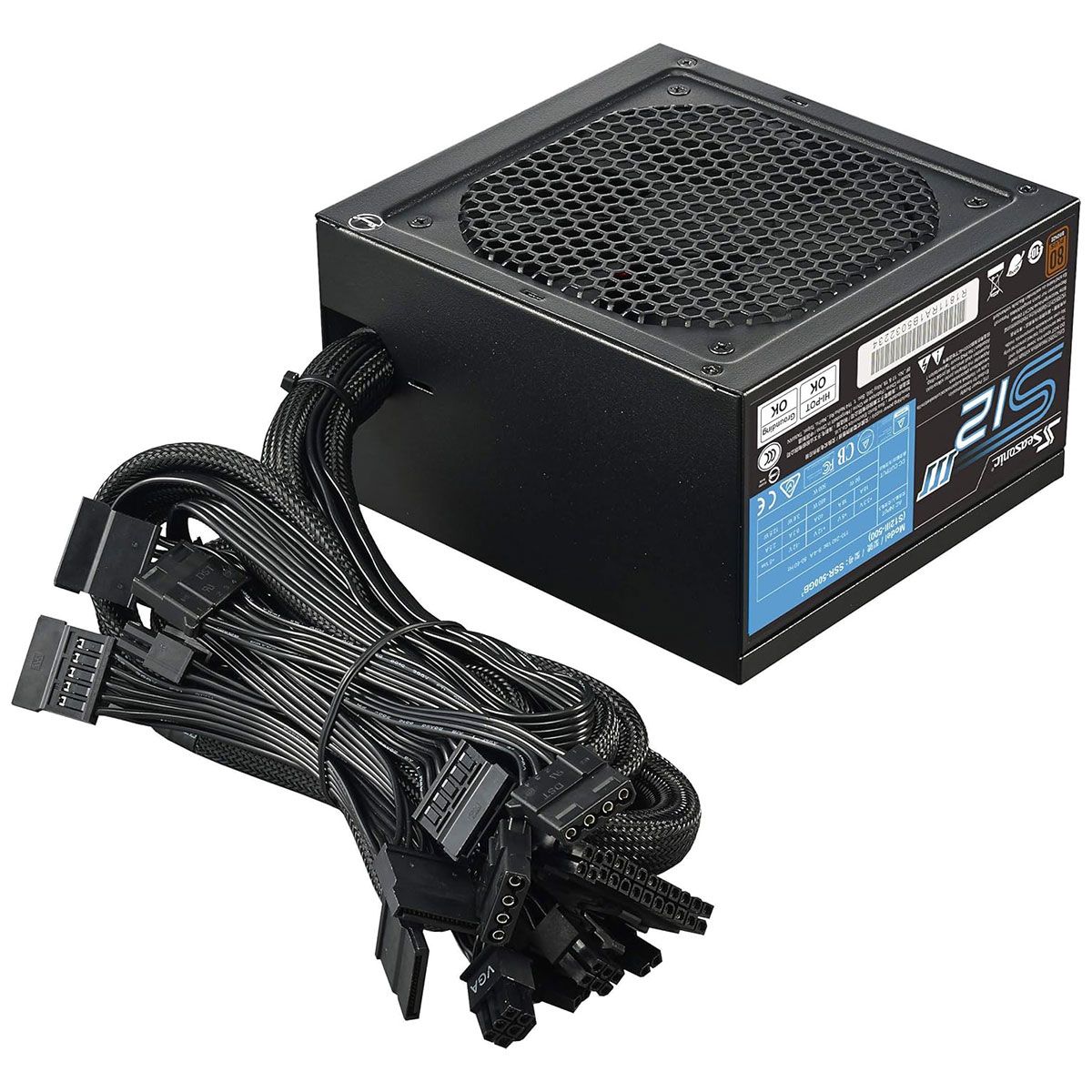 Seasonic S12III-500 (ATX12V / EPS12V) 500W 80+ Bronze Power Supply (SSR-500GB3) Computer Parts - Power Supplies Seasonic - Simple Cell Bulk Wholesale Pricing - USA Seller