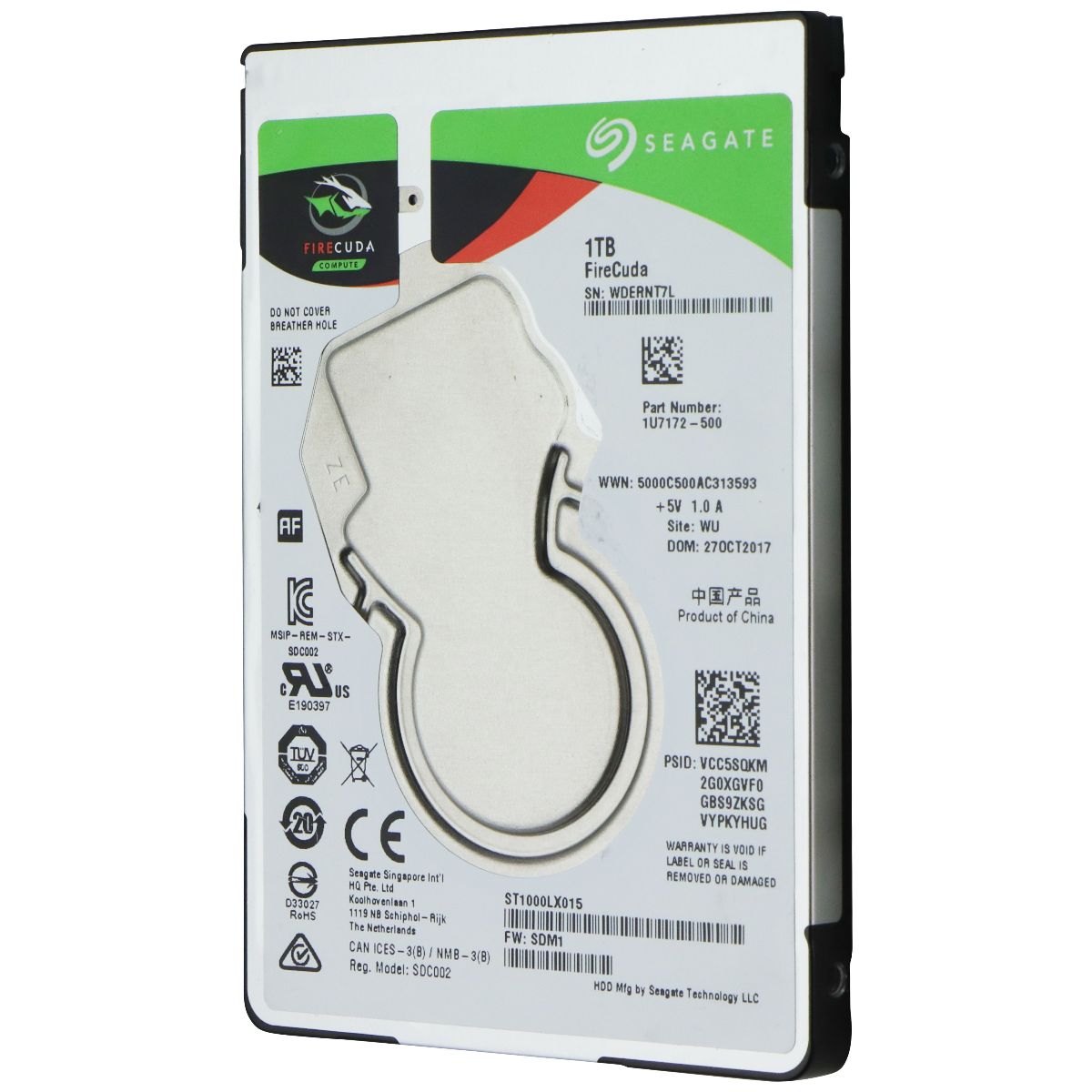 Seagate FireCuda Gaming SSHD 2.5 (1TB) SATA 6Gb/s Hard Drive (ST1000LX015) Digital Storage - Solid State Drives Seagate - Simple Cell Bulk Wholesale Pricing - USA Seller