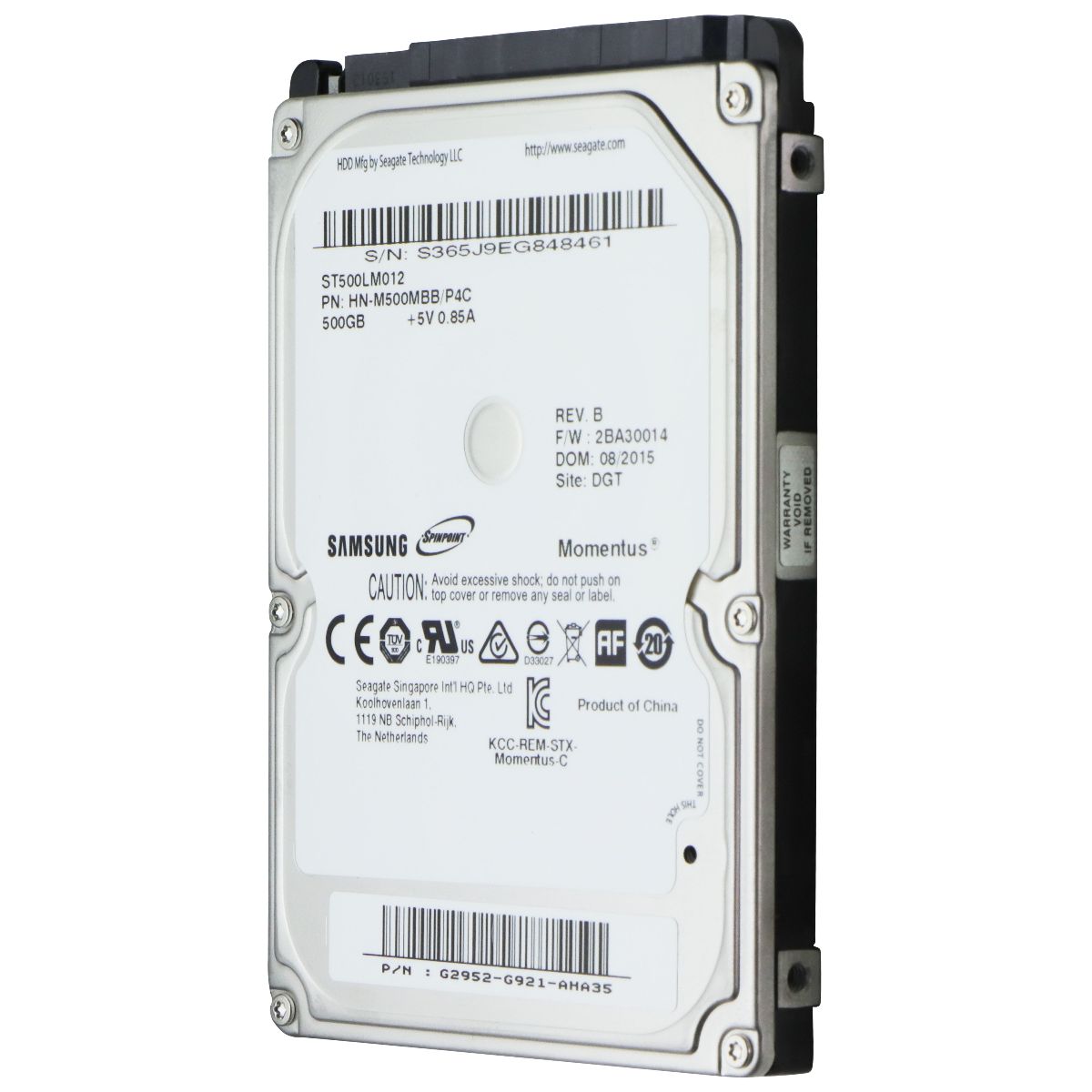 Seagate 500GB 2.5-inch SATA III Internal HDD 5400RPM (ST500LM012) Digital Storage - Internal Hard Disk Drives, HDD Seagate - Simple Cell Bulk Wholesale Pricing - USA Seller