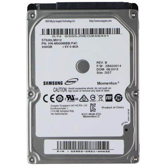 Seagate 500GB 2.5-inch SATA III Internal HDD 5400RPM (ST500LM012) Digital Storage - Internal Hard Disk Drives, HDD Seagate - Simple Cell Bulk Wholesale Pricing - USA Seller
