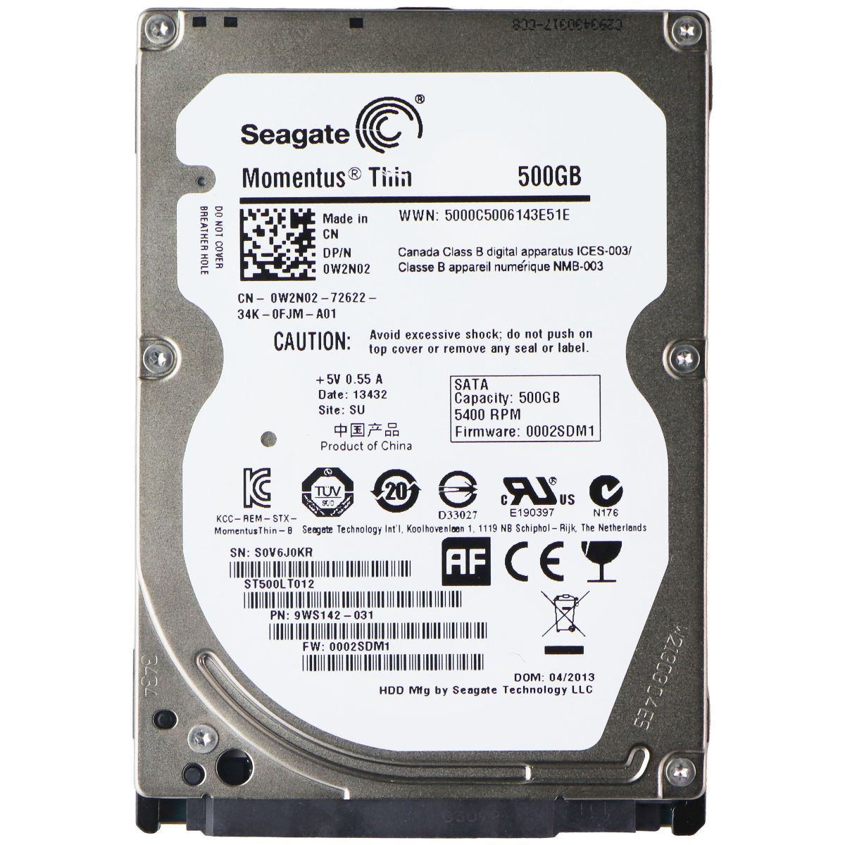 Seagate Momentus Thin 2.5-inch SATA (ST500LT012) 500GB HDD Digital Storage - Internal Hard Disk Drives, HDD Seagate - Simple Cell Bulk Wholesale Pricing - USA Seller