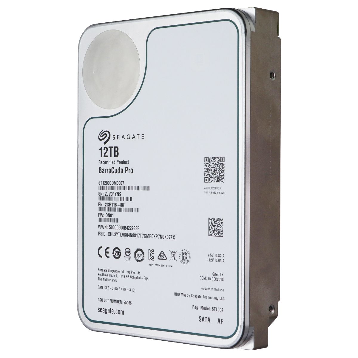 Seagate BarraCuda Pro (12TB) Internal Hard Drive Performance HDD - 3.5-inch SATA
