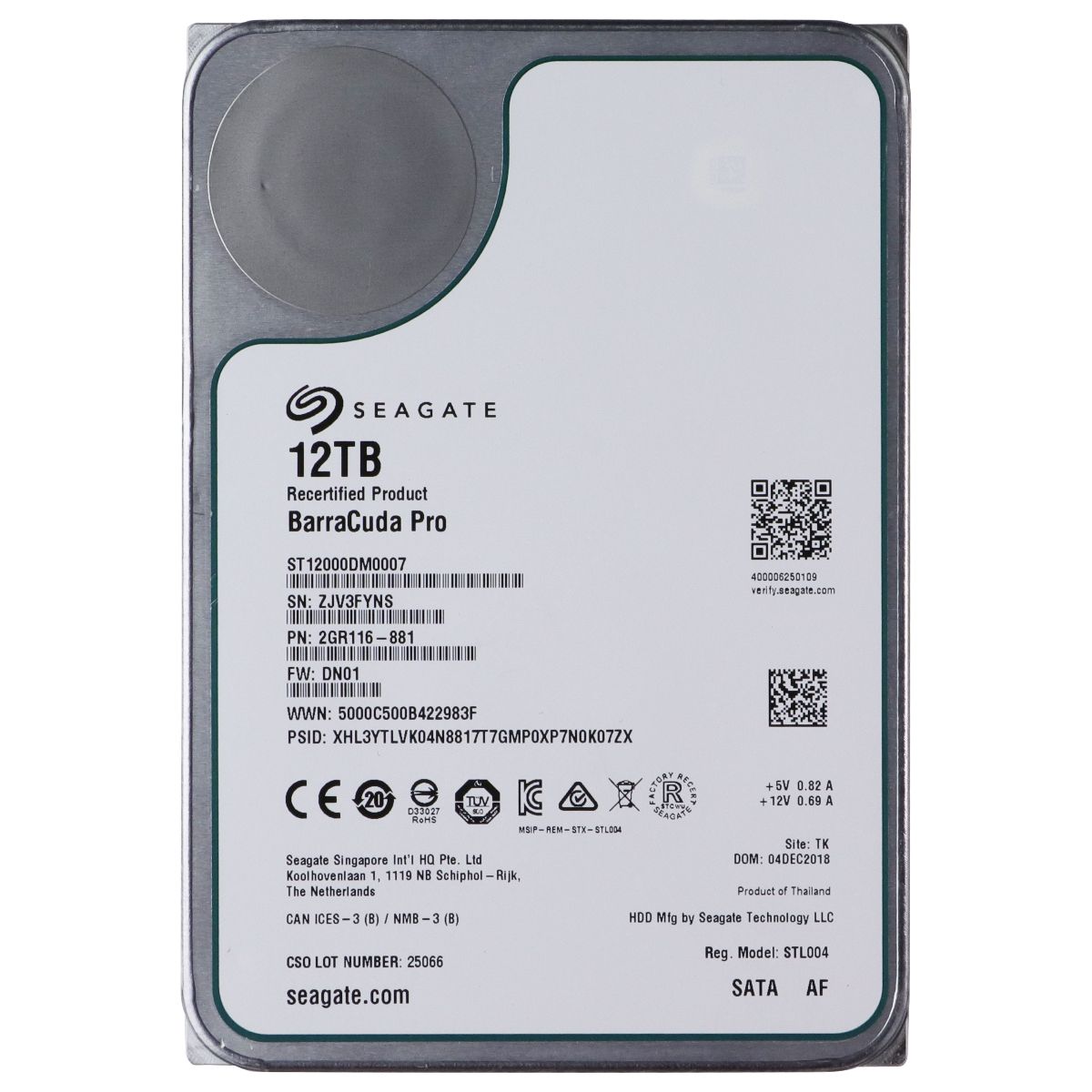 Seagate BarraCuda Pro (12TB) Internal Hard Drive Performance HDD - 3.5-inch SATA