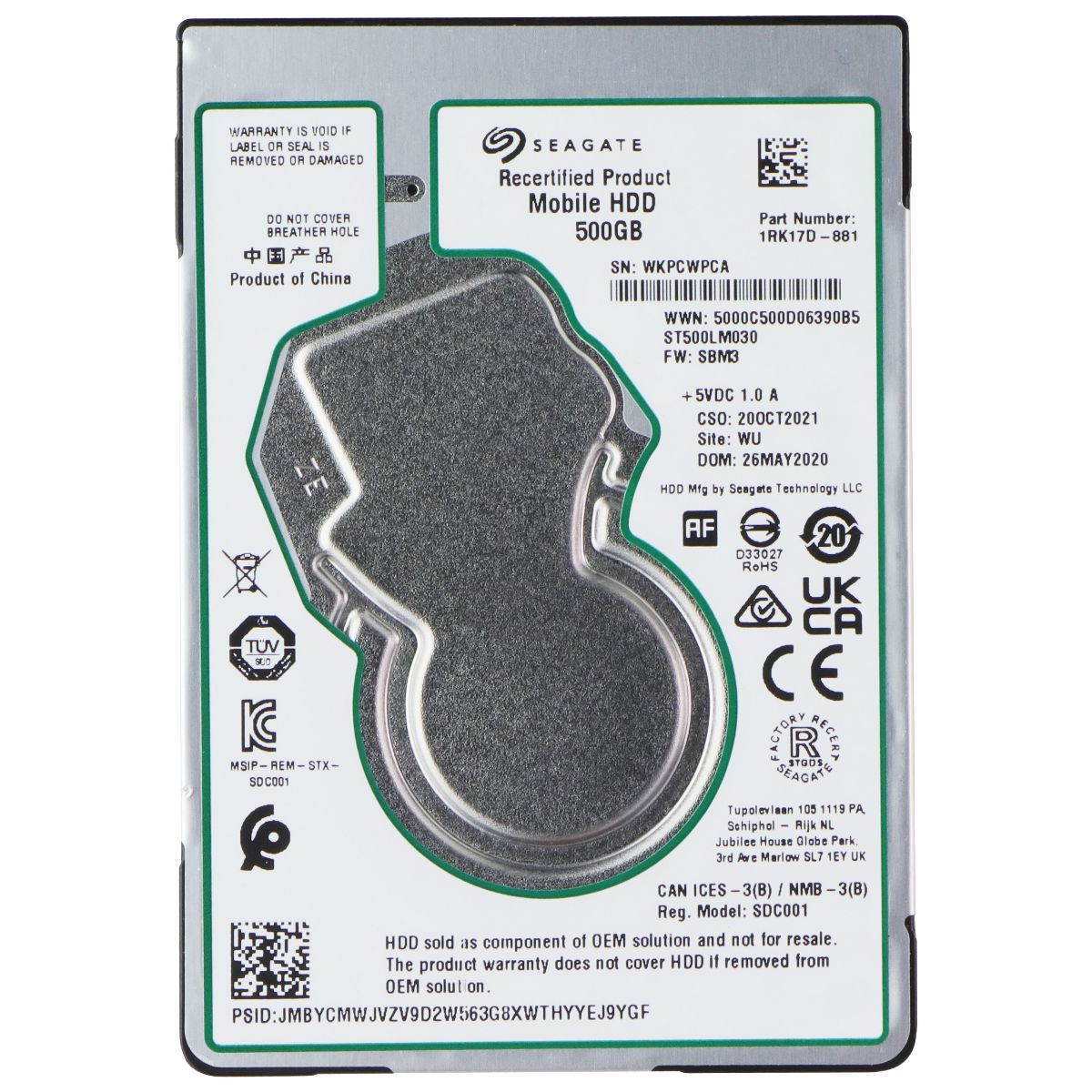 Seagate 500GB 2.5-inch SATA III HDD (ST500LM030) Digital Storage - Other Hard Drives Seagate - Simple Cell Bulk Wholesale Pricing - USA Seller