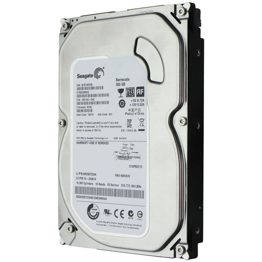 Seagate Barracuda ST500DM002 (500GB) 3.5 SATA III Internal Hard Drive Digital Storage - Solid State Drives Seagate - Simple Cell Bulk Wholesale Pricing - USA Seller