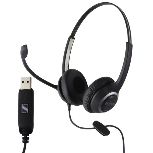 Sennheiser SC 260 USB Stereo Headset - Black (1000517) Cell Phone - Headsets Sennheiser - Simple Cell Bulk Wholesale Pricing - USA Seller