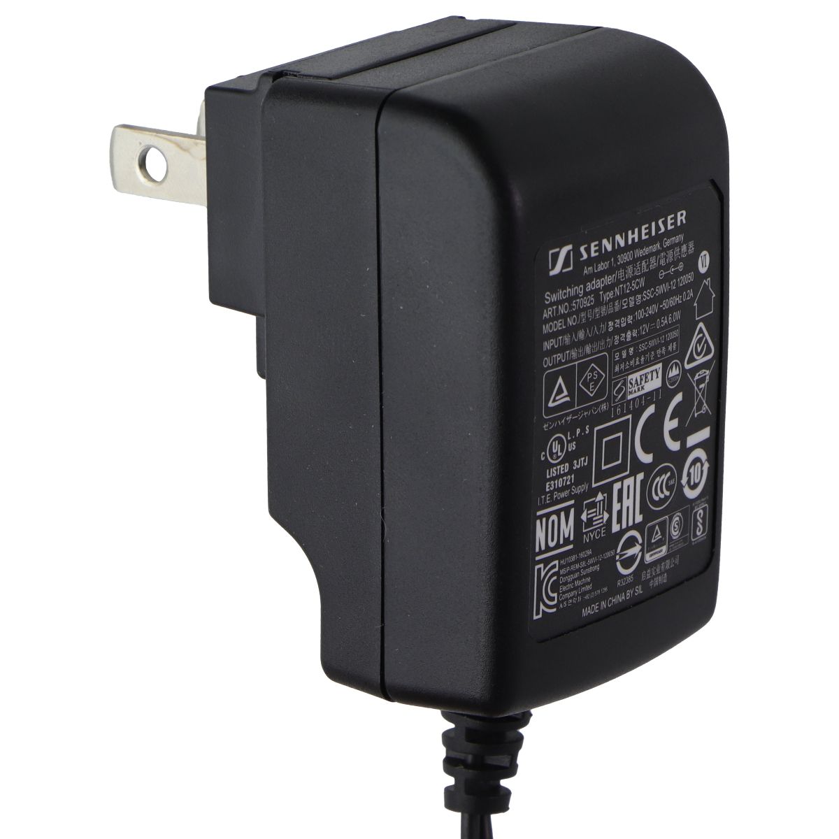 Sennheiser NT 12-5CW Switching Adapter for XS Wireless 2/1 (SSC-5WVI-12) Parts & Accessories - Cables & Adapters Sennheiser - Simple Cell Bulk Wholesale Pricing - USA Seller