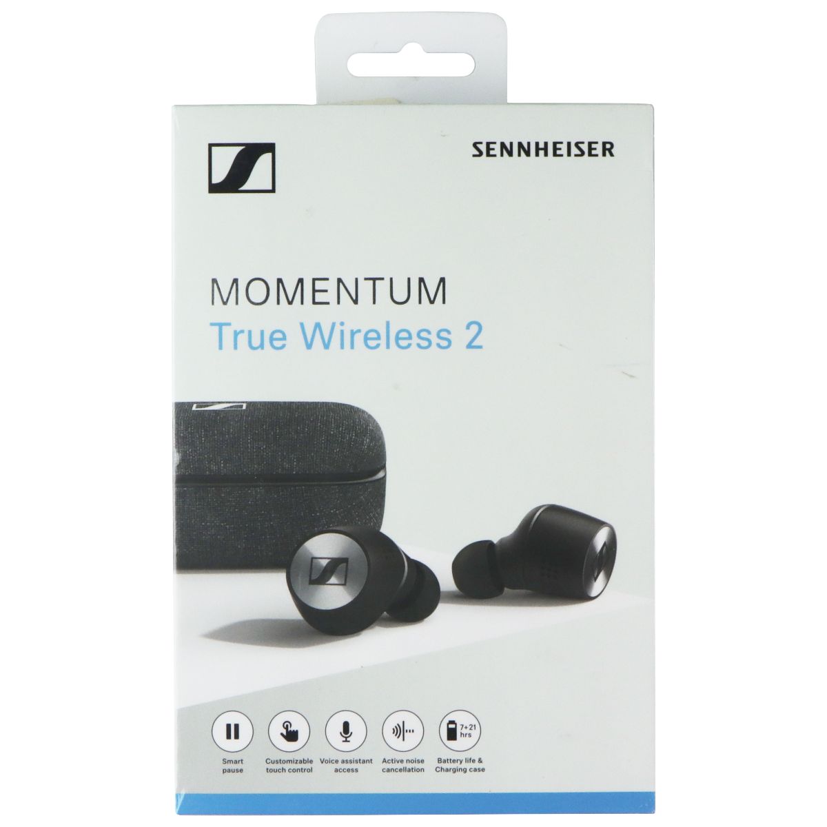 Sennheiser Momentum True Wireless 2 ANC Bluetooth Earbuds - Black (M3IETW2) Portable Audio - Headphones Sennheiser - Simple Cell Bulk Wholesale Pricing - USA Seller