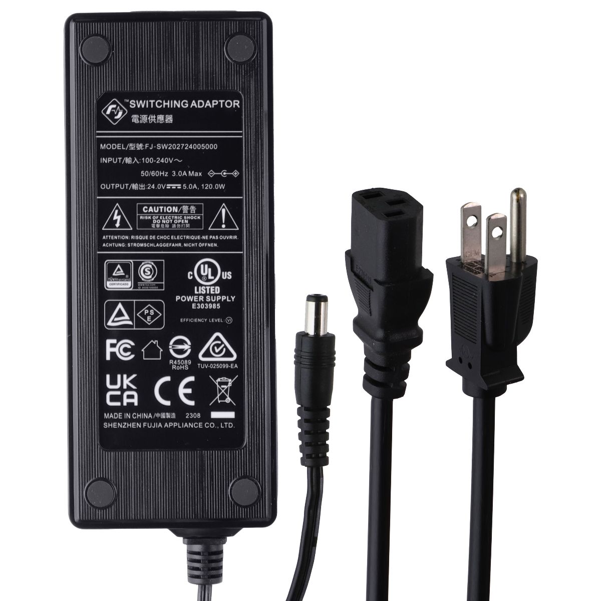 Shenzen (24V/5A) 120W Switching Adapter Power Supply - Black (FJ-SW202724005000)