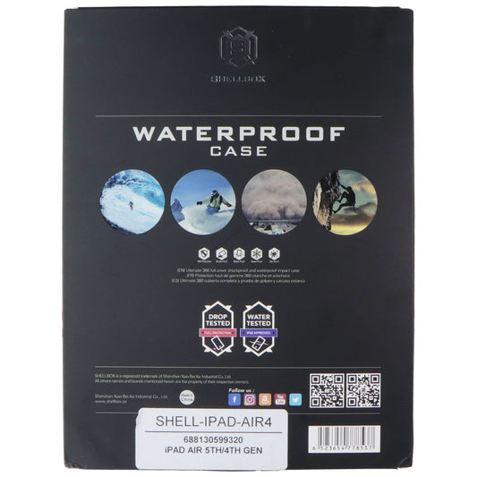 Shellbox IP68 Waterproof Case for iPad Air 4th Gen (10.9-inch) - Black iPad/Tablet Accessories - Cases, Covers, Keyboard Folios Shellbox - Simple Cell Bulk Wholesale Pricing - USA Seller
