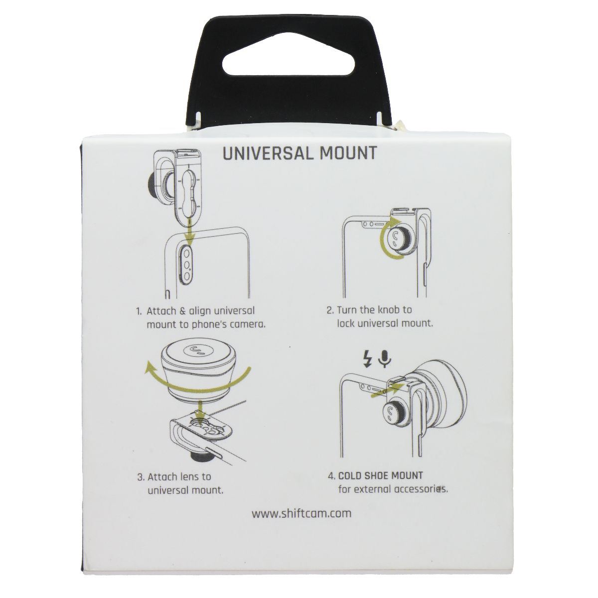 ShiftCam Universal Phone Mount - Black Cell Phone - Mounts & Holders ShiftCam - Simple Cell Bulk Wholesale Pricing - USA Seller