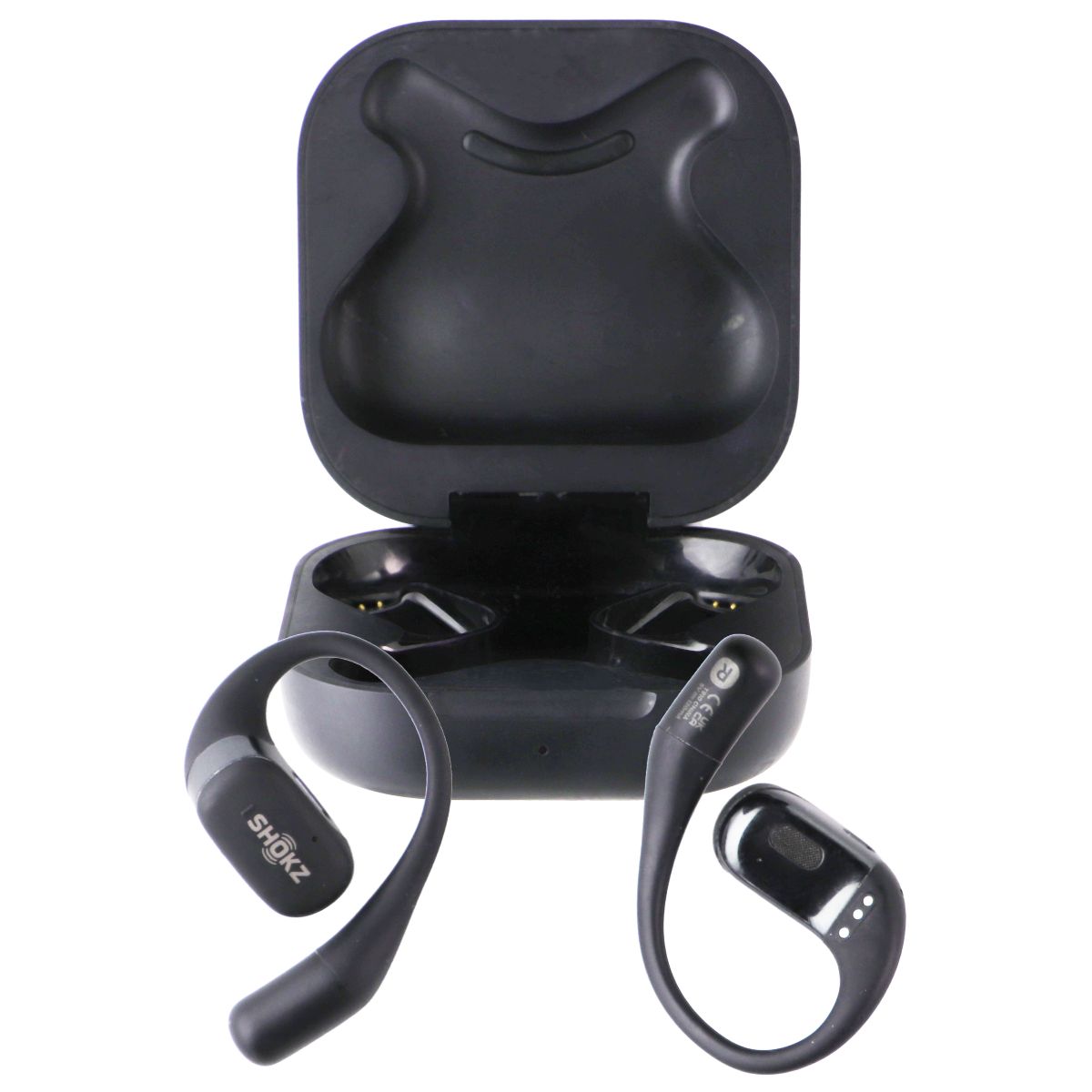 SHOKZ OpenFit True Wireless Bluetooth Headphones with Microphone - Black (T910) Cell Phone - Headsets SHOKZ - Simple Cell Bulk Wholesale Pricing - USA Seller