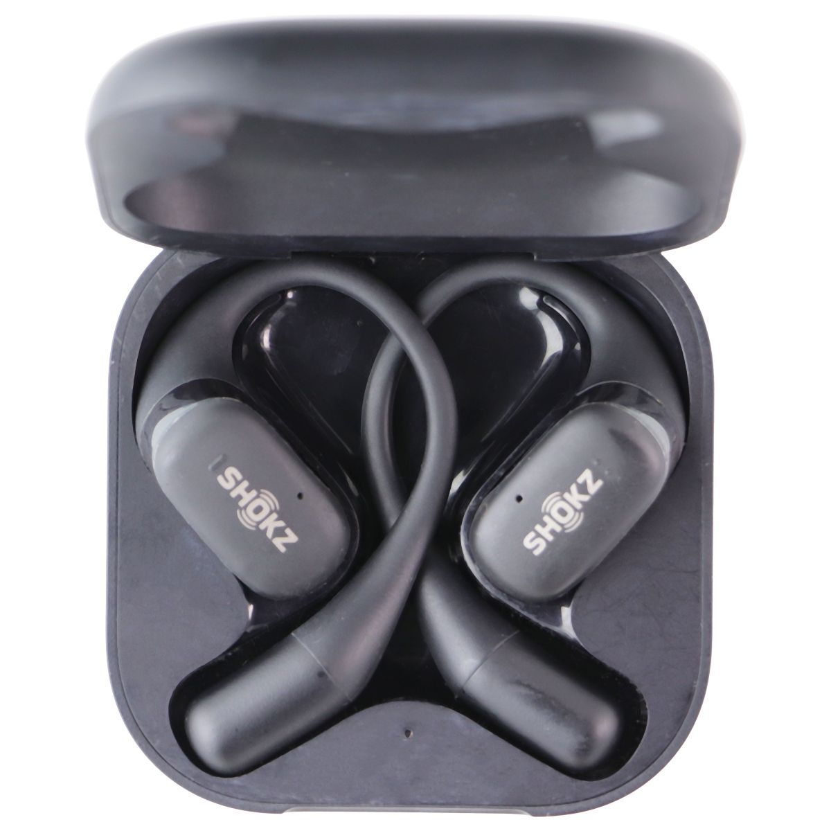 SHOKZ OpenFit True Wireless Bluetooth Headphones with Microphone - Black (T910) Cell Phone - Headsets SHOKZ - Simple Cell Bulk Wholesale Pricing - USA Seller