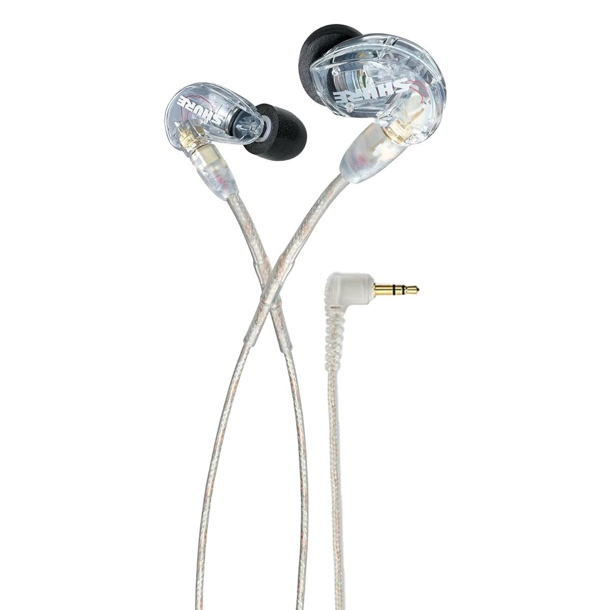 Shure SE215 Pro 3.5mm Wired Sound Isolating Earphones - Clear